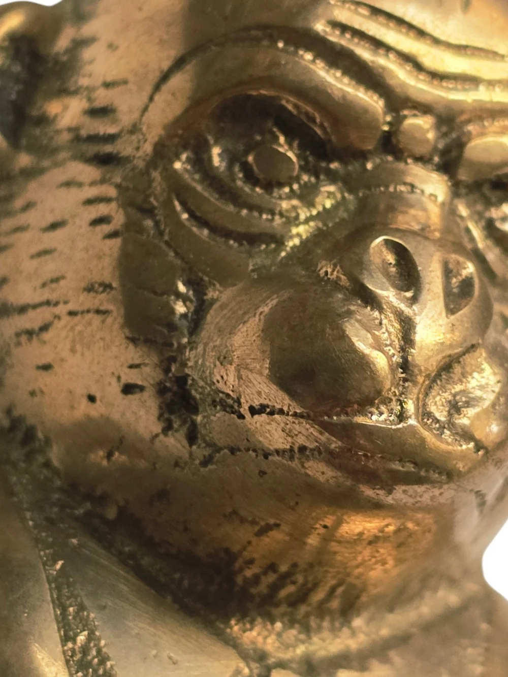 Brass Tone Monkey Wall Hook Gentleman in Suit Gold Eclectic Maximalist Decor